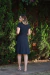 Vestido midi cor preto achadinho - loja online