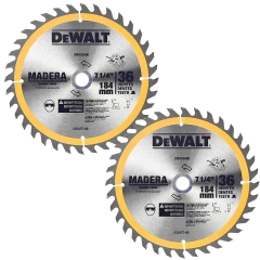 KIT SIERRA CIRCULAR 7-1/4 1500W DWE5615 CON 2 DISCOS DWA03090 DEWALT en internet