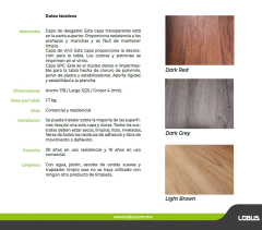PISO VINILICO SPC LIGHT BROWN 0.178X1.22 2.17M2 LB-SPC003 -  MADERCENTER