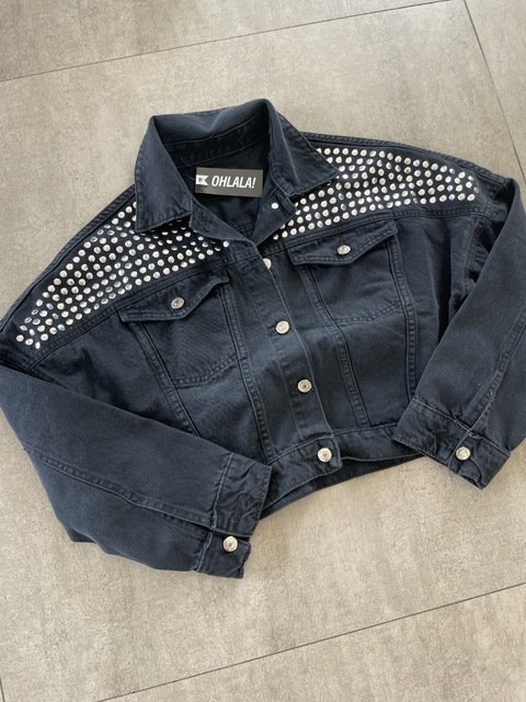 CAMPE DRESS DENIM BLACK! CINTURA - comprar online