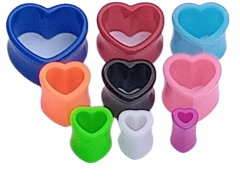 Expansor Tunel Acrilico Corazon Liso !!!! c/u en internet