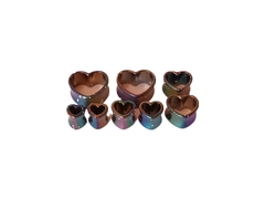 Expansor Tunel Acrilico Perlado Corazon !!!