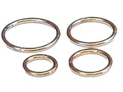 Imagen de Sin Fin Clicker (bisagra) de Acero Quirurgico Negro, Plateados y Dorados, en 1.2mm !!!