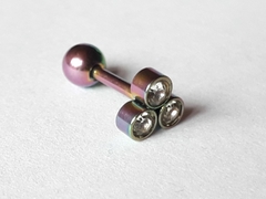 Largo Total 12.4mm, Bolita de Acero 4mm, espesor de la barra 1.1m
