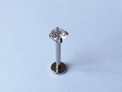 Labret de Acero Quirúrgico Rosca Interna con Strass engarzado, c/u !!! - Miexpansor