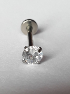 Labret de Acero Quirúrgico Rosca Interna con Strass engarzado, c/u !!! - tienda online