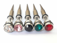Falso Expansor de Acero Quirúrgico con Strass, c/u
