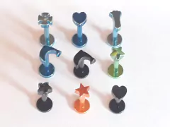 Labret Tragus de Acero Quirúrgico Anodizado Formas !!! - comprar online