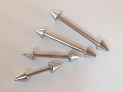 Barbell Recto ' Niple'de Acero Quirúrgico 1.2mm, c/u !!! - Miexpansor