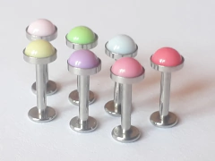 Labret de Acero Quirúrgico Opalo 1.2mm, c/u !!! en internet