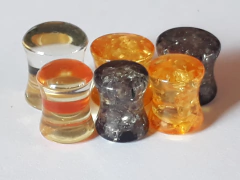 Expansor Tapon Acrilico Glitter !!!, en 8mm y 10mm !!!