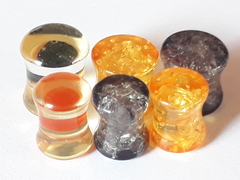 Expansor Tapon Acrilico Glitter !!!, en 8mm y 10mm !!! - comprar online