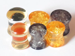 Expansor Tapon Acrilico Glitter !!!, en 8mm y 10mm !!! - comprar online