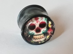 Expansor Tapón Acrilico Calaca, de 8mm a 16mm, c/u !! - Miexpansor