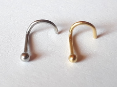 Nostril Curvo de Acero Quirurgico !!! - tienda online