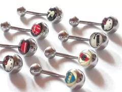 Ombligo redondo de Acero Quirúrgico con Dibujo!!!! - comprar online