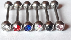 Pezonera de Acero Quirúrgico con doble Strass !! - comprar online
