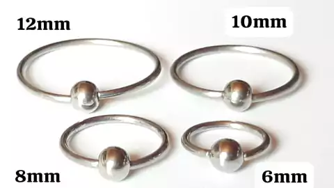 100 BCR de Acero Quirurgico !!! - comprar online