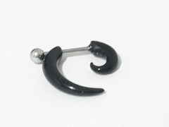 Falso Espiral Acrilico con Pasante de Acero Quirurgico !!! - Miexpansor