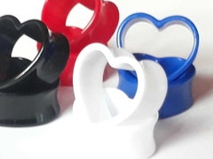 Expansor Tunel Acrilico Corazon Liso !!!! c/u en internet