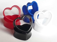 Expansor Tunel Acrilico Corazon Liso !!!! c/u - tienda online