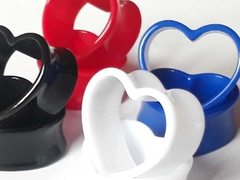 Imagen de Expansor Tunel Acrilico Corazon Liso !!!! c/u