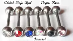 Pezonera de Acero Quirúrgico con doble Strass !!