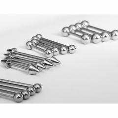 Barbell Recto ' Niple'de Acero Quirúrgico 1.2mm, c/u !!! - tienda online