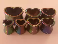 Imagen de Expansor Tunel Acrilico Perlado Corazon !!!