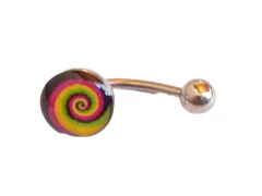 Imagen de Ombligo de Acero con Dibujo Plano !!