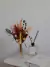 Arranjo de Flores Desidratadas Paris + Vaso de Vidro Clássico - ZEIN Decora
