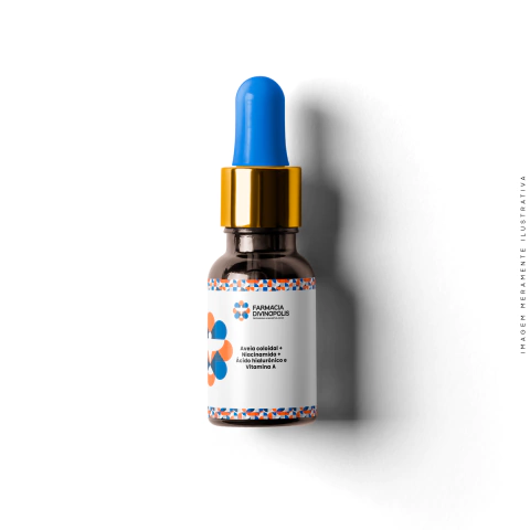 Aveia Coloidal + Niacinamida + Ácido Hialurônico e Vitamina A 30g