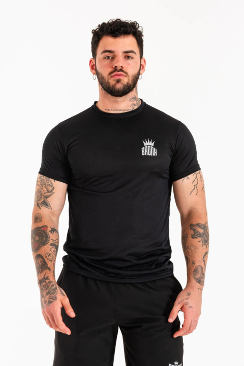 REMERA RUNNING NEGRA