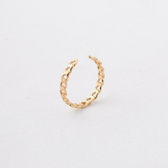 ANILLO CUBANO 1X1 AJUSTABLE ORO LAMINADO 18K - comprar online