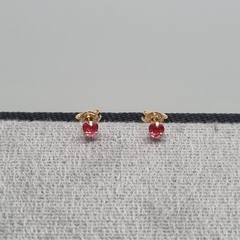 TOPO CHISPA CORAZÓN ORO LAMINADO 18K