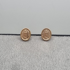 TOPO MEDALLA VIRGEN DE GUADALUPE ORO LAMINADO 18K