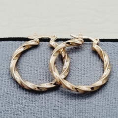 CANDONGA ESPIRAL MED ORO LAMINADO 18K
