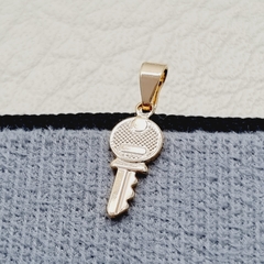 DIJE LLAVE 2CM ORO LAMINADO 18K
