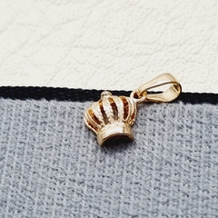 DIJE CORONA ORO LAMINADO 18K