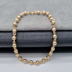 PULSERA B4MM DORADA ORO LAMINADO 18K