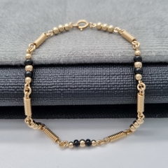PULSERA EXCLUSIVA TORNILLOS B3MM ORO LAMINADO 18K