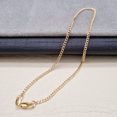 TOBILLERA CUBANA ORO LAMINADO 18K