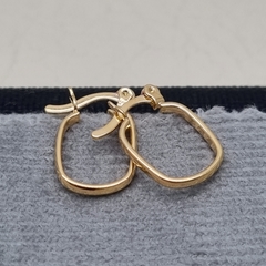 CANDONGA CUADRADA ORO LAMINADO 18K