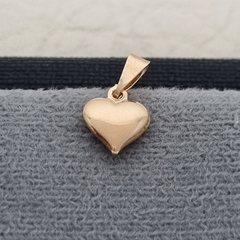 DIJE CORAZON SOPLADO MINI ORO LAMINADO 18K