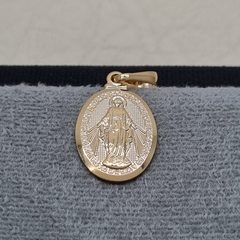 DIJE MILAGROSA MED ORO LAMINADO 18K
