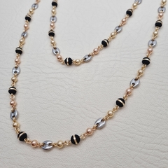 COLLAR ESPECIAL GUCCI NEOCINTA 3 TONOS ORO LAMINADO 18K