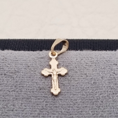 DIJE CRUZ CRISTO PLANA ORO LAMINADO 18K