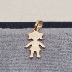 DIJE LAMINA NIÑA ORO LAMINADO 18K