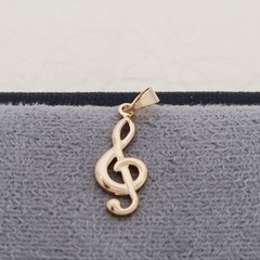 DIJE NOTA CLAVE DE SOL ORO LAMINADO 18K