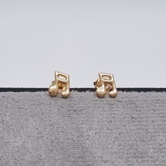 TOPO NOTA MUSICAL ORO LAMINADO 18K